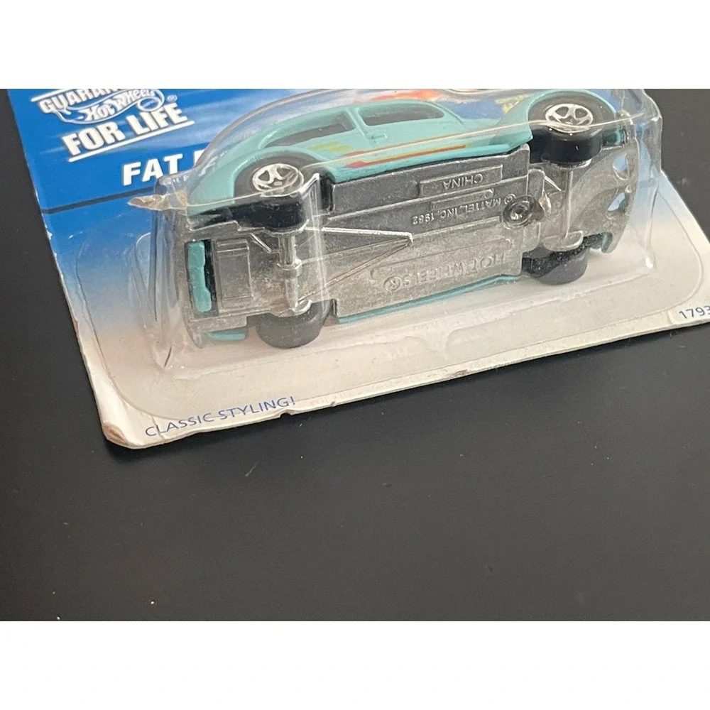 00582 - Hot Wheels Fat Fendered 40 Collector 607 Die Cast Toy Car Blue Aqua‎ NEW